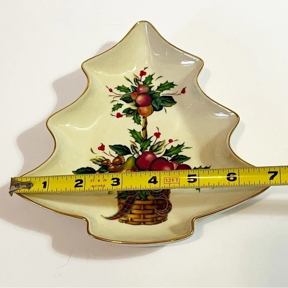 Lenox Holiday Tree Candy Dish – Original Box – Elegant Christmas Table Decor